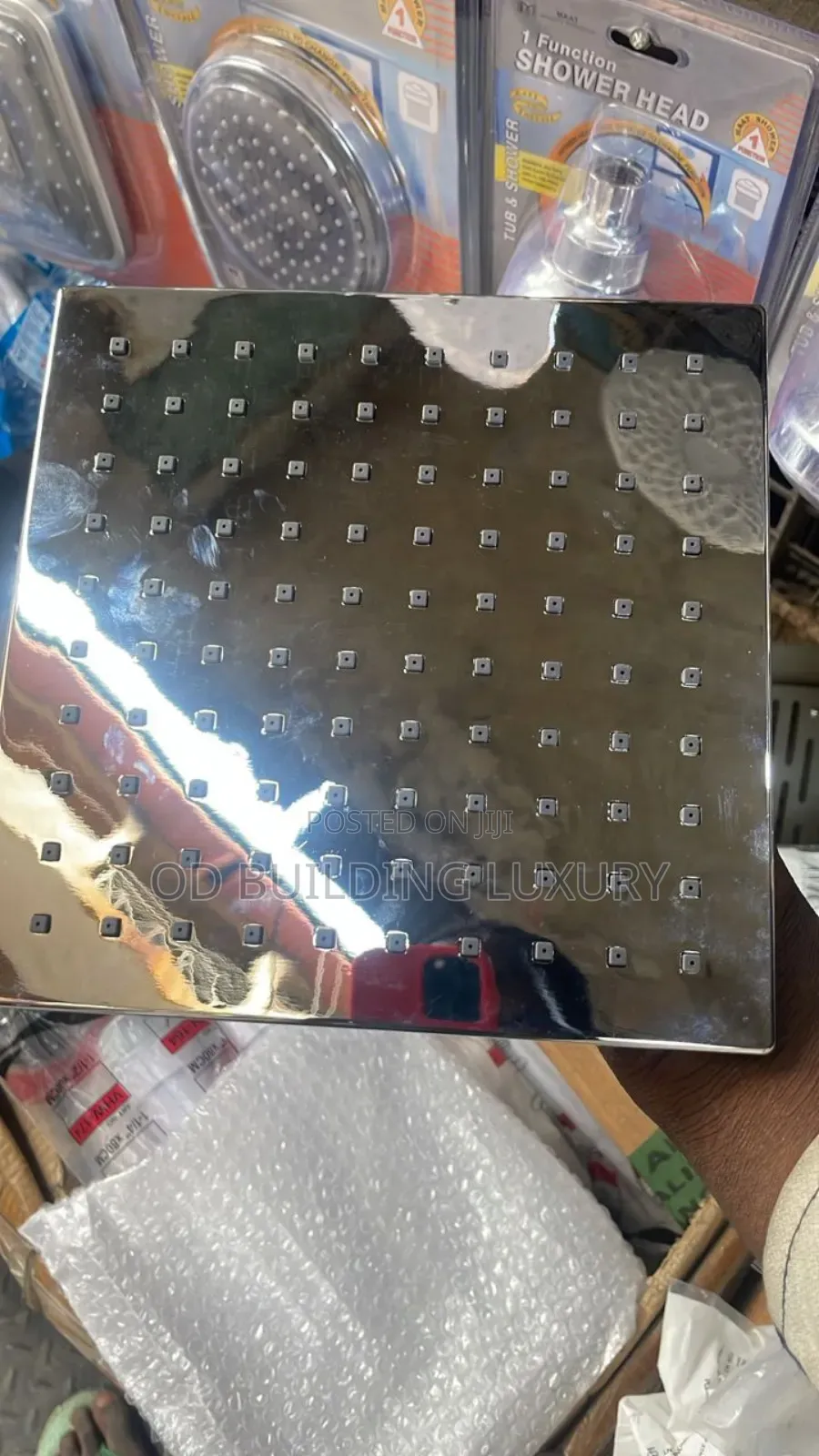 Square Stainless Steel Rainfall Shower Head,