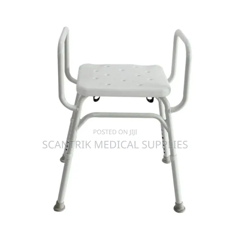 Adjustable Medical Shower Stool Without Backrest With Dual Handles