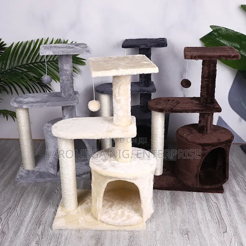 Multi-Level Luxury Cat Tree – Scratching Post, Condo Hanging Toy Set