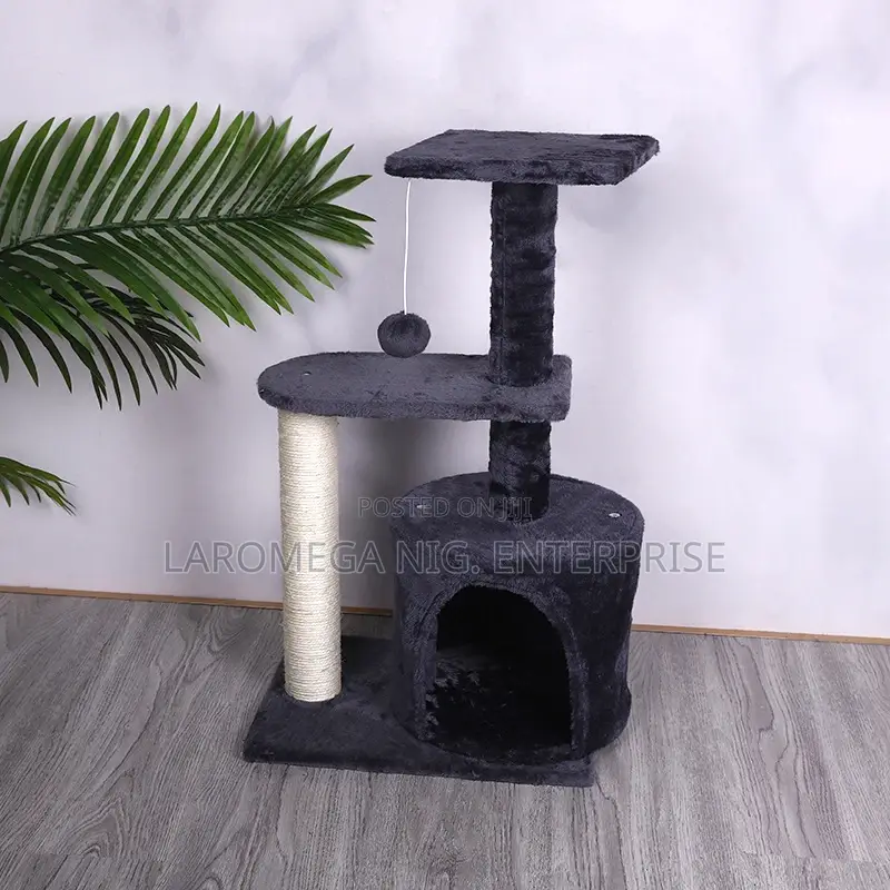 Multi-Level Luxury Cat Tree – Scratching Post, Condo Hanging Toy Set