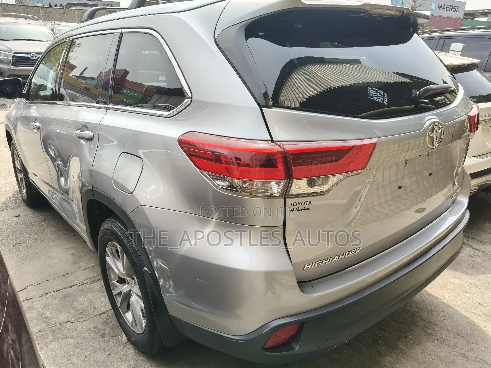 Toyota Highlander XLE V6 4x4 (3.5L 6cyl 6A) 2016 Silver