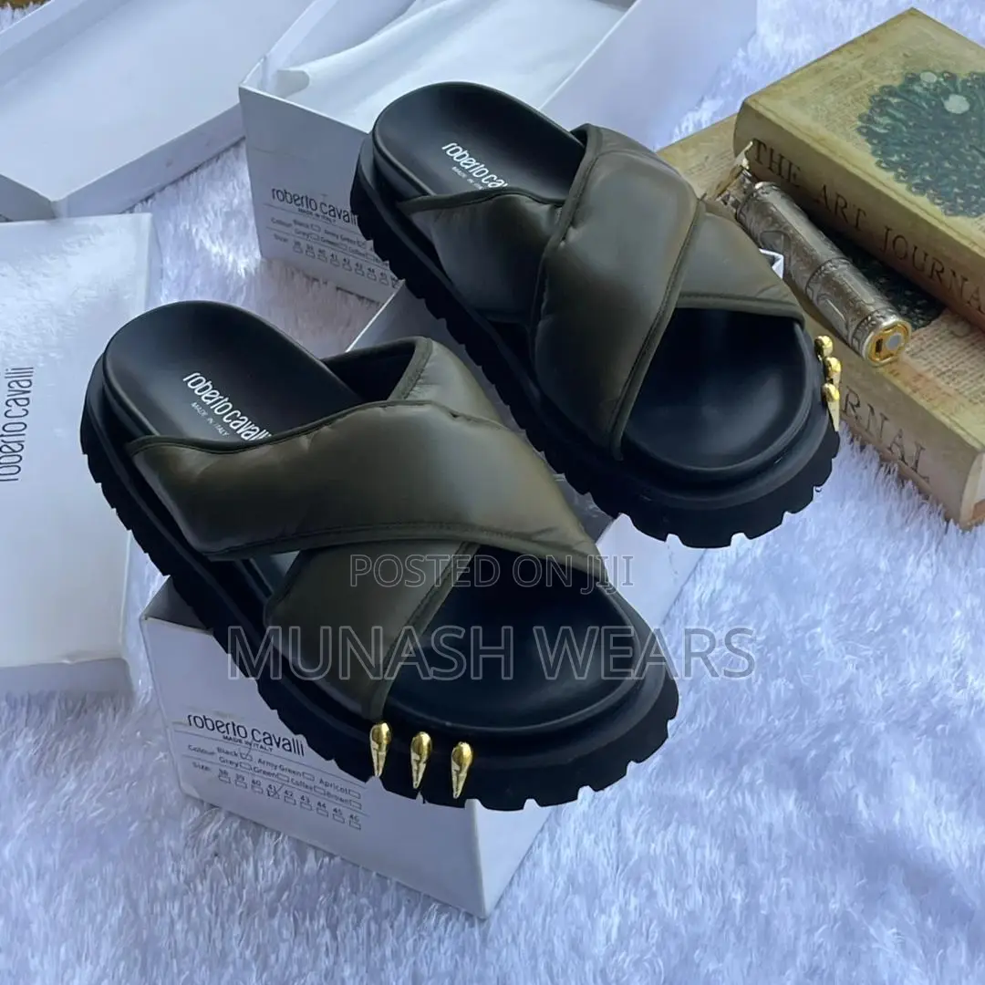 Roberto Cavali Big Sole Slipers 40-46 Available
