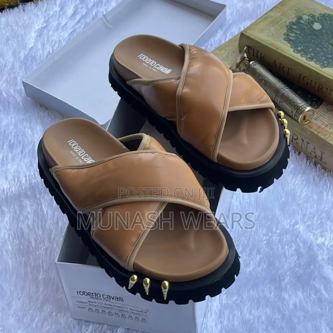 Roberto Cavali Big Sole Slipers 40-46 Available