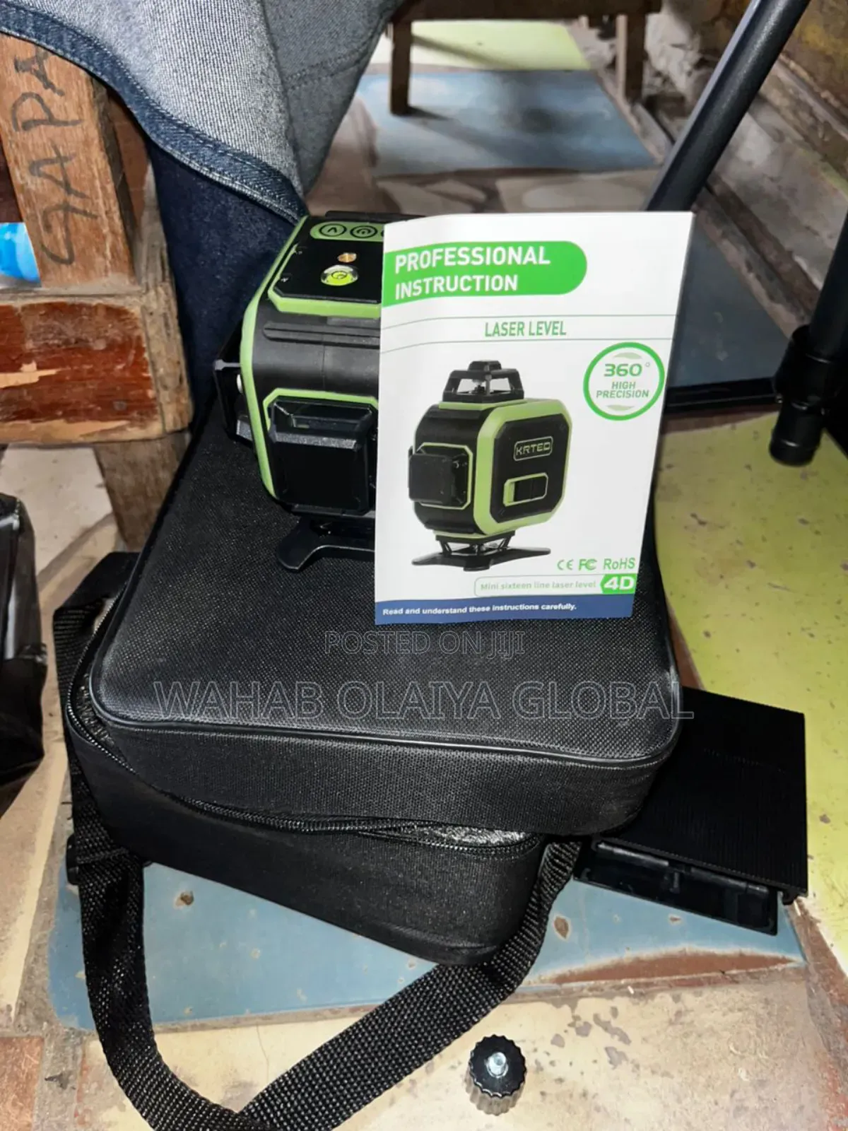 Krted 12-Line 3d Green Laser Level – Self-Leveling