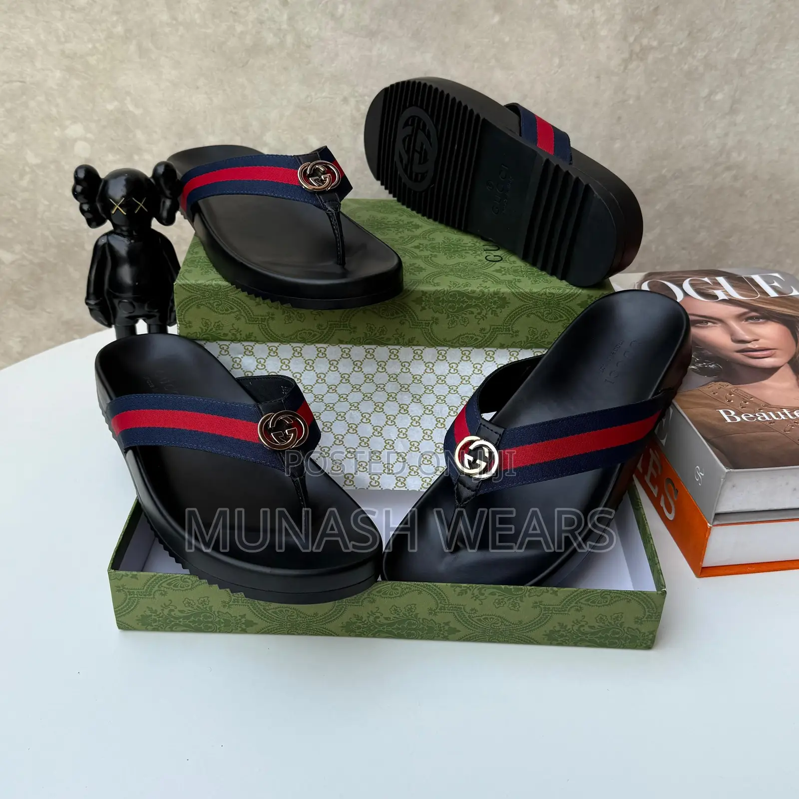 Gucci Leather Slipers For Men 40-46