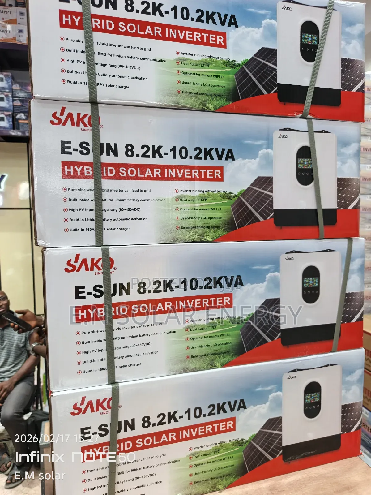 10.2kva/48v Sako Hybrid Inverter Available