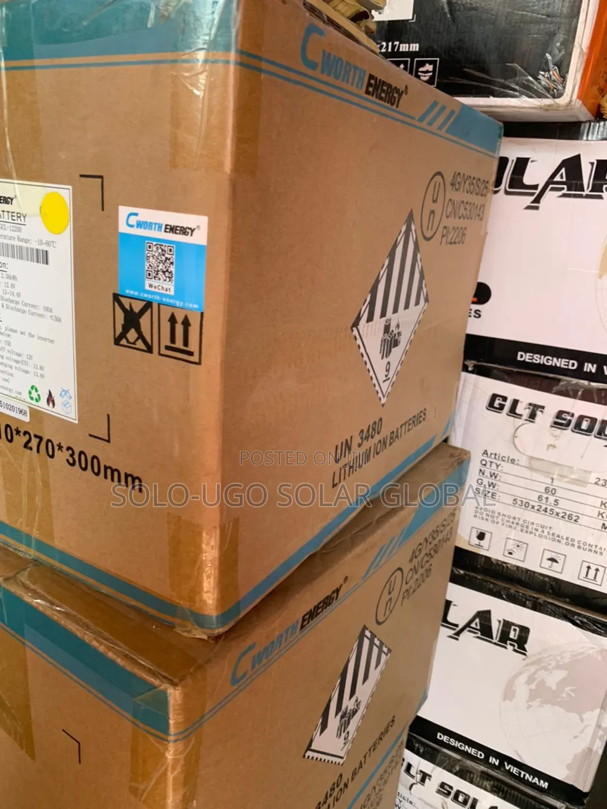 2.56kwh 12v Cworth Lithium Ion Battery (200ah)