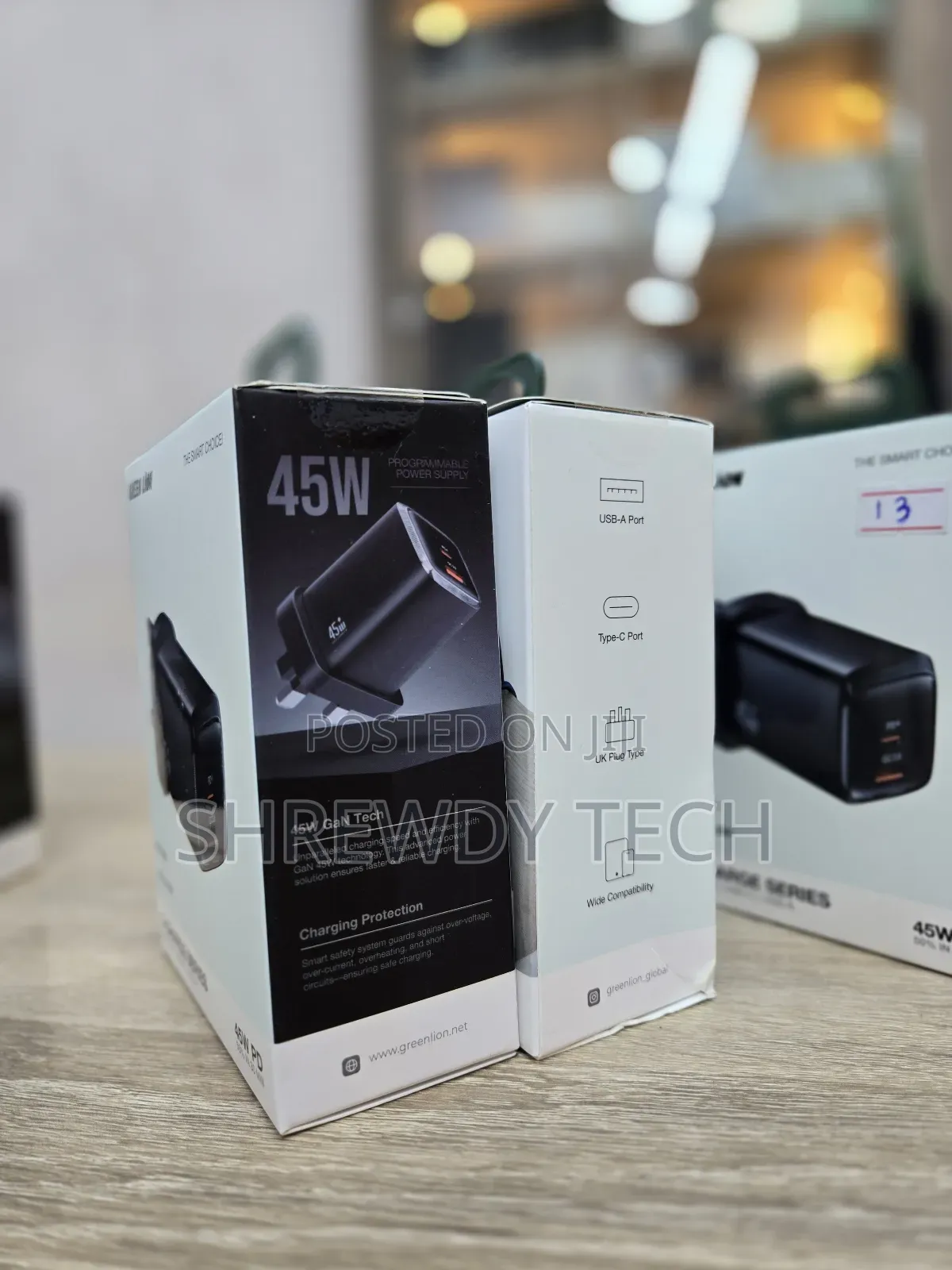 Green Lion Dual Port 45w G-Series Charging Adapter