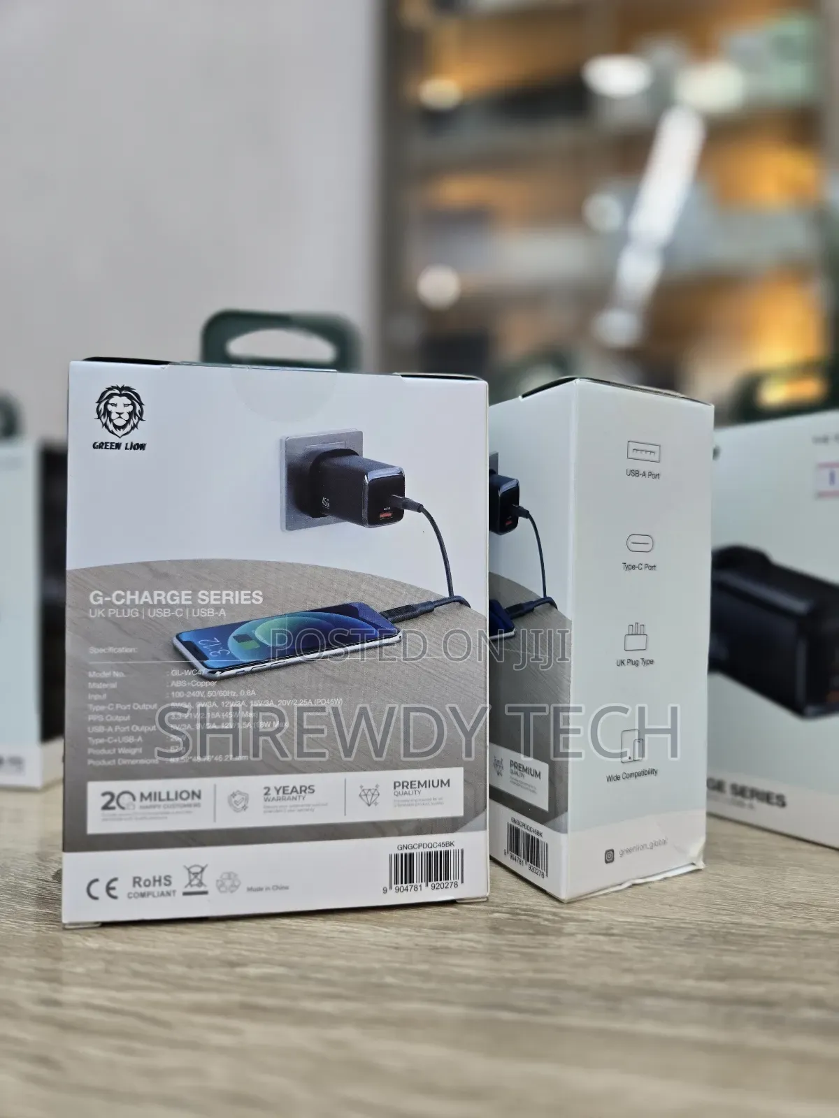 Green Lion Dual Port 45w G-Series Charging Adapter