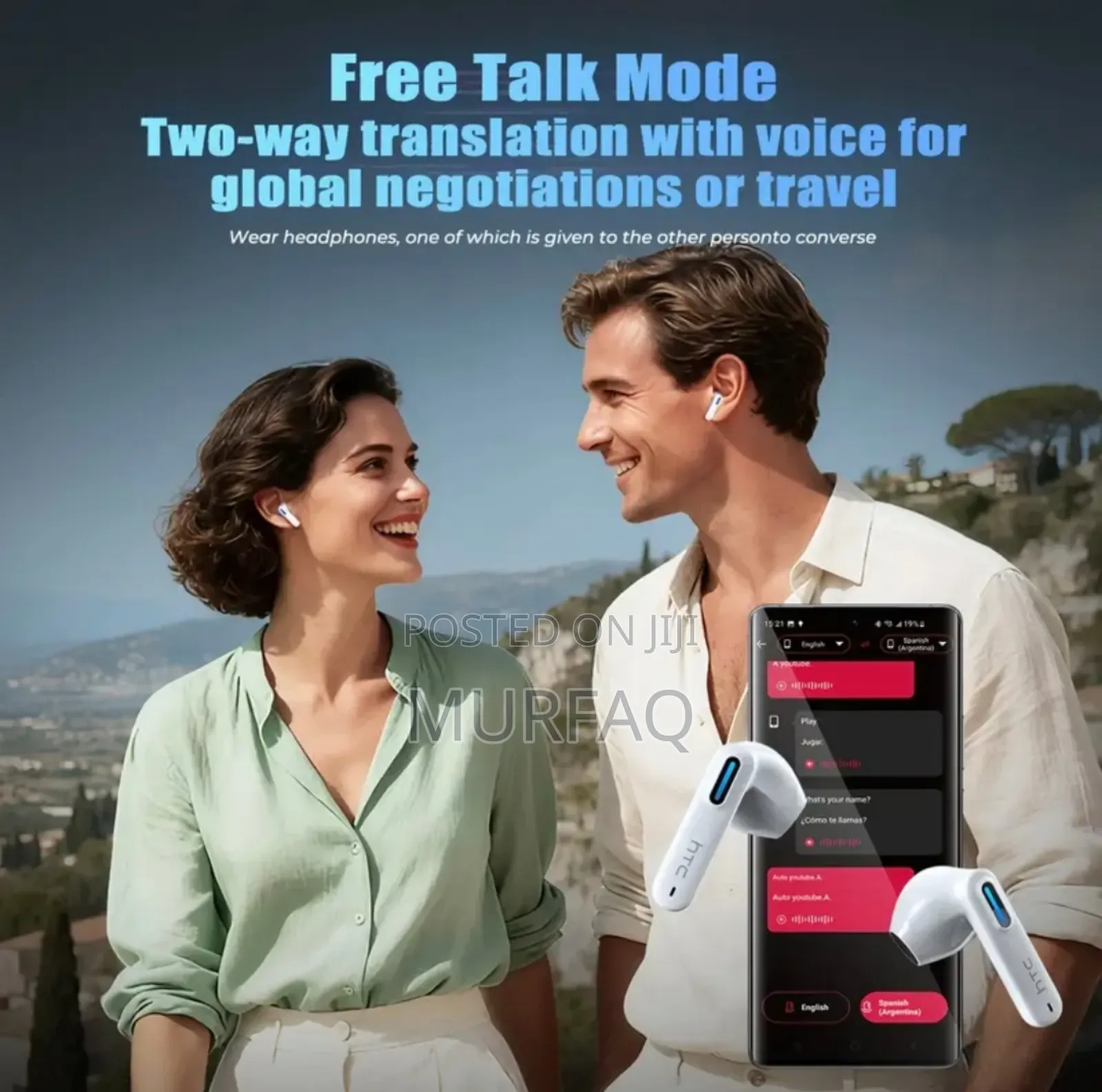 Htc Ne49 Tws Wireless Earbuds - Bluetooth 6.0, Enc, Hi-fi Sound
