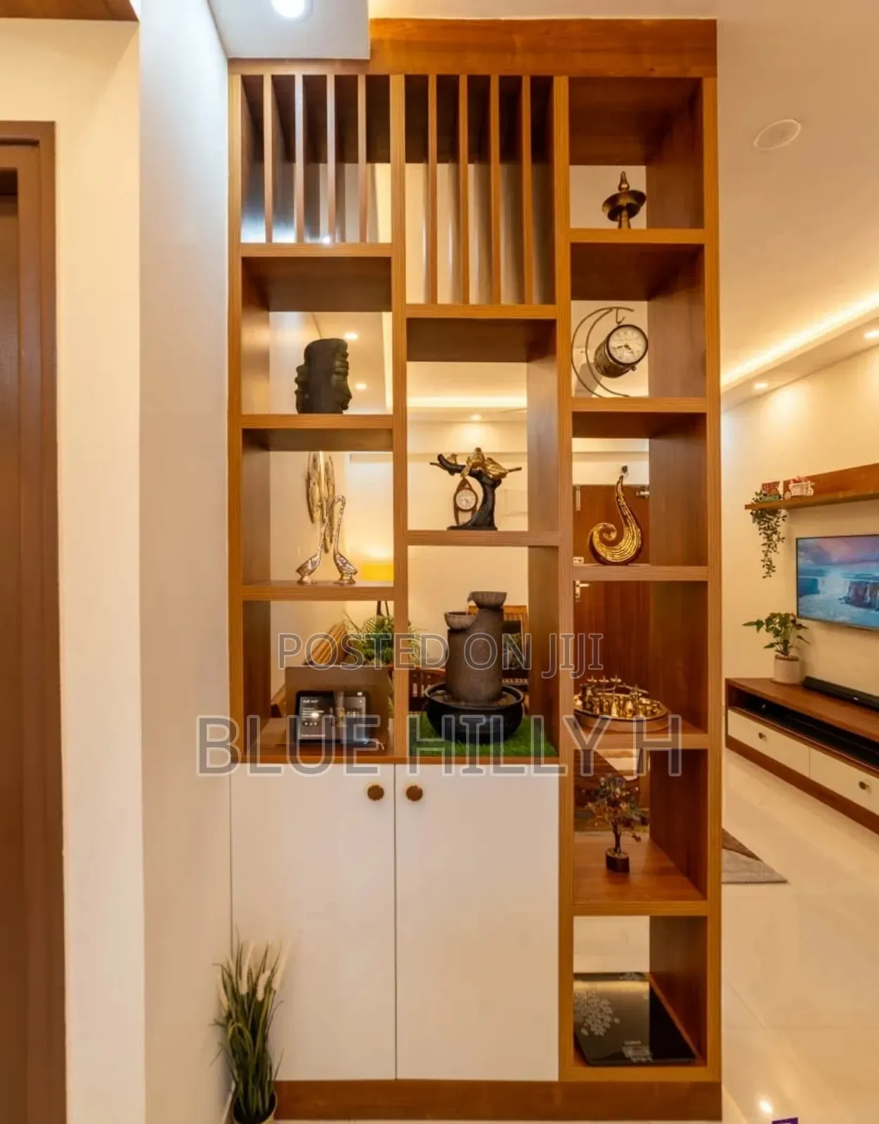 Living Room / Bedroom Partition With Shelves