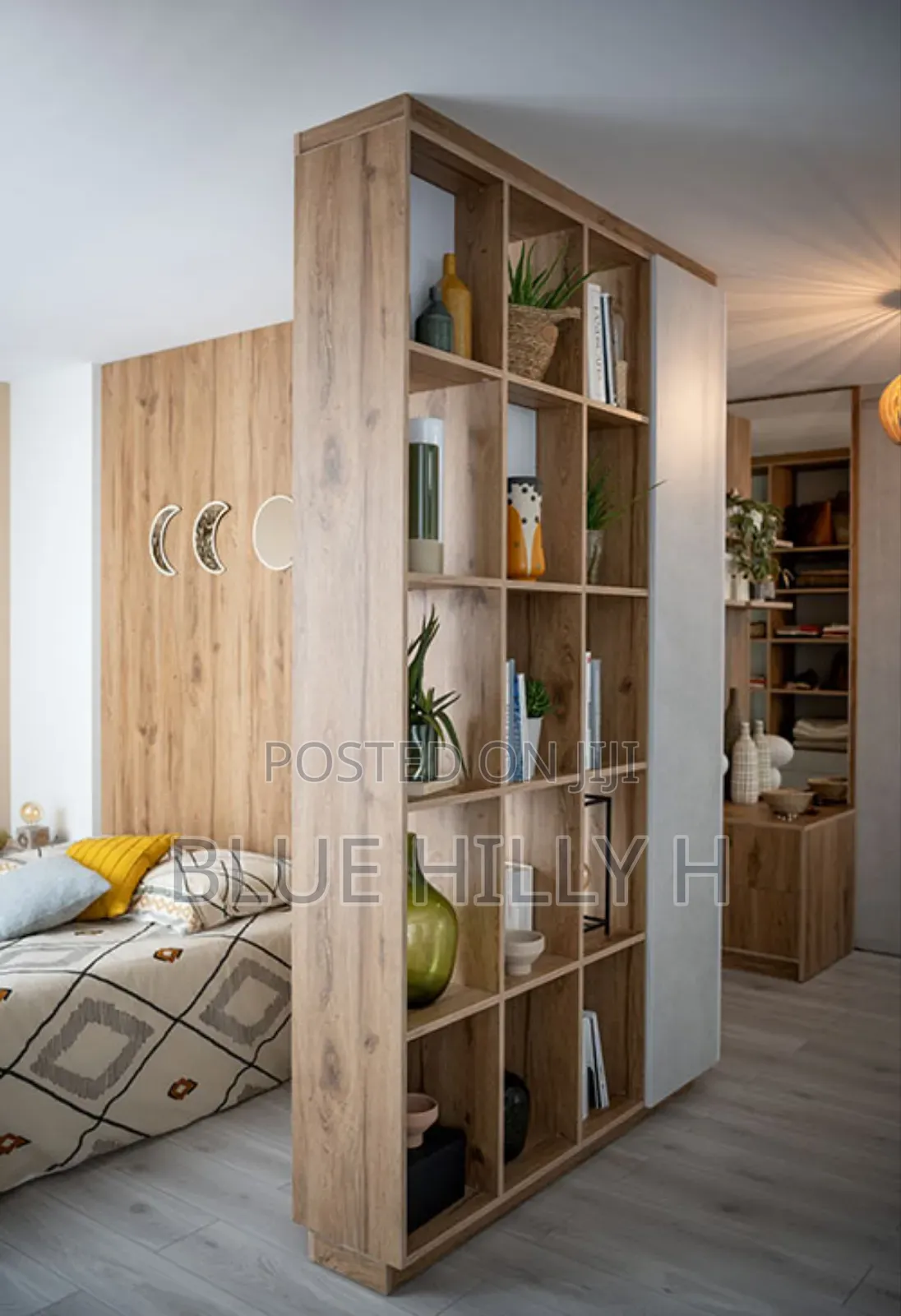 Living Room / Bedroom Partition With Shelves