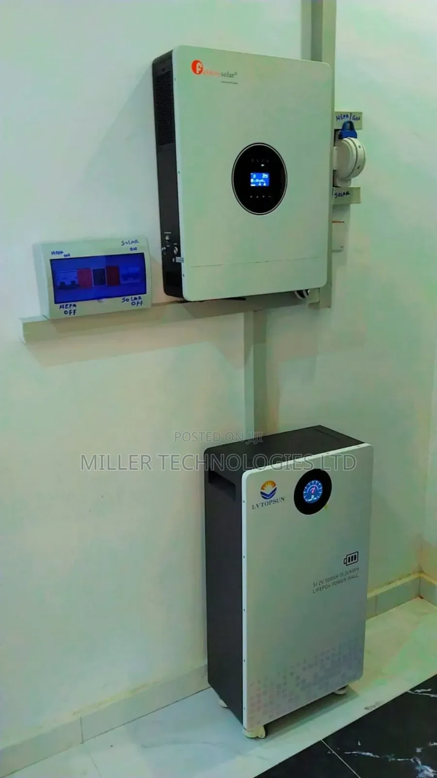 Jinko + Felicity 6kva Inverter + 10kwh Battery Lvtopsun to Power 3bed