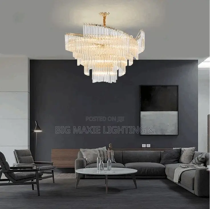 Luxury Spiral Crystal Living Room Chandelier