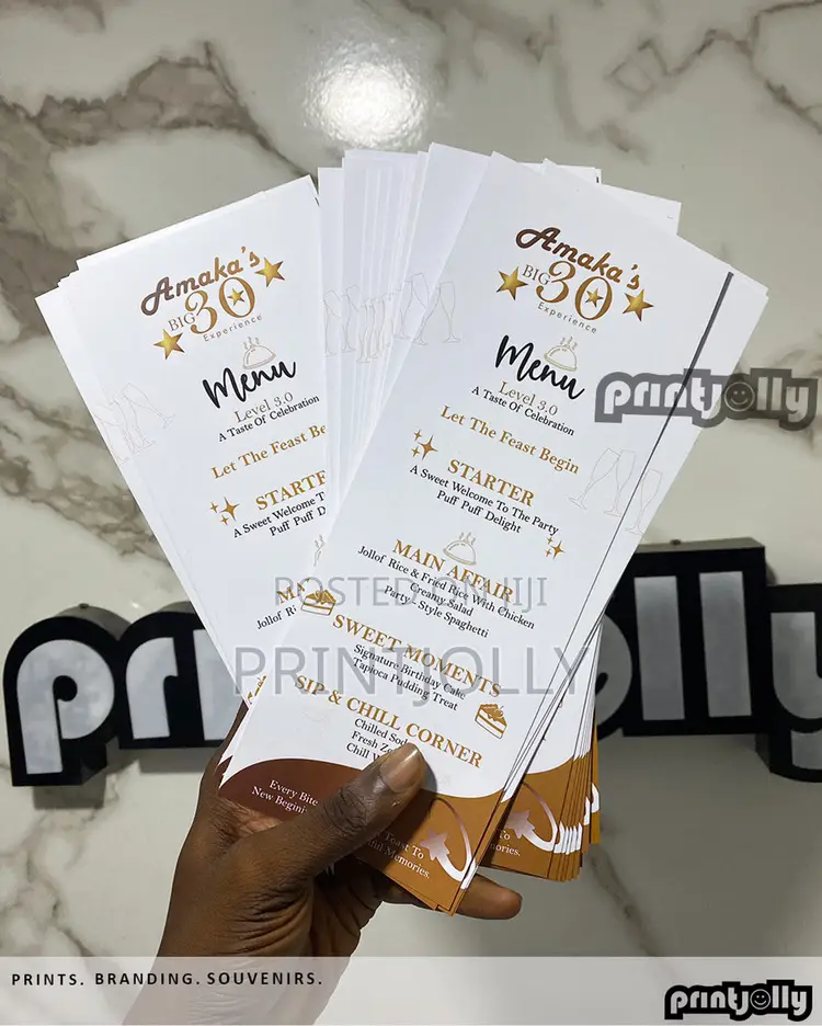 Menu Card / Quality Memu Card