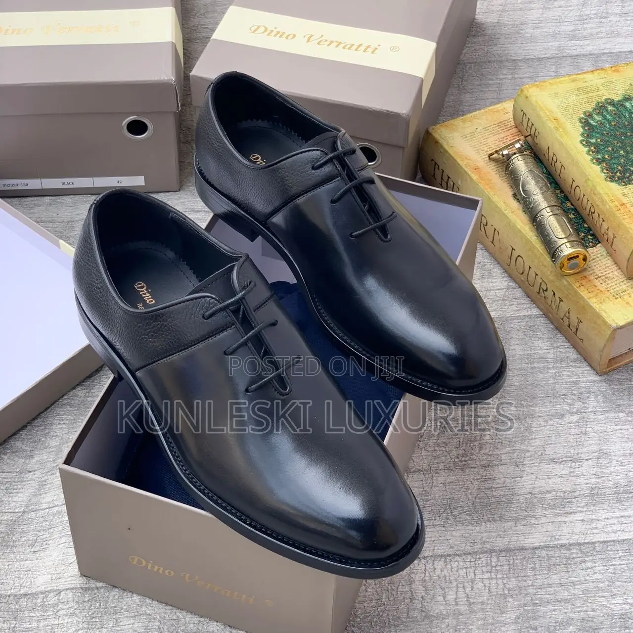 Original Dino Verratti Black & Brown Oxfords Lace Up Shoes For Men