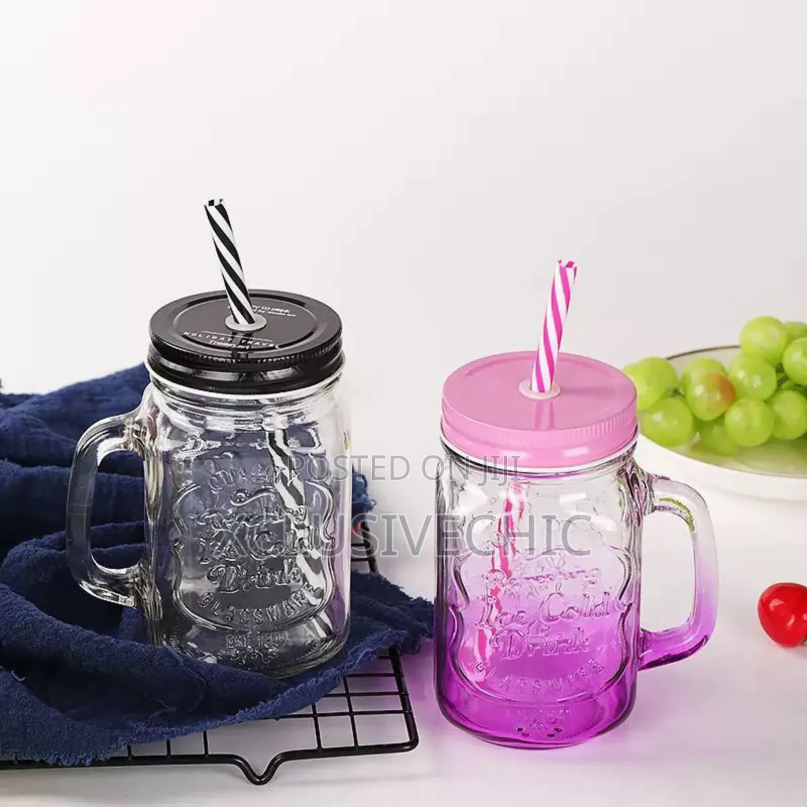 Mason Jar Drinking Glass