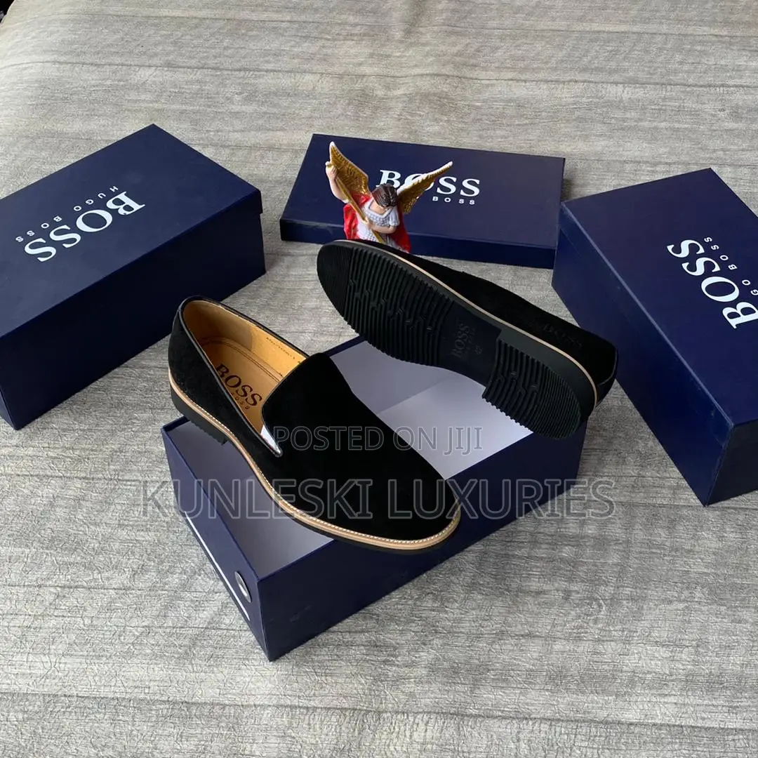 Original Hugo Boss Suede Loafers Shoes In 4 Colors