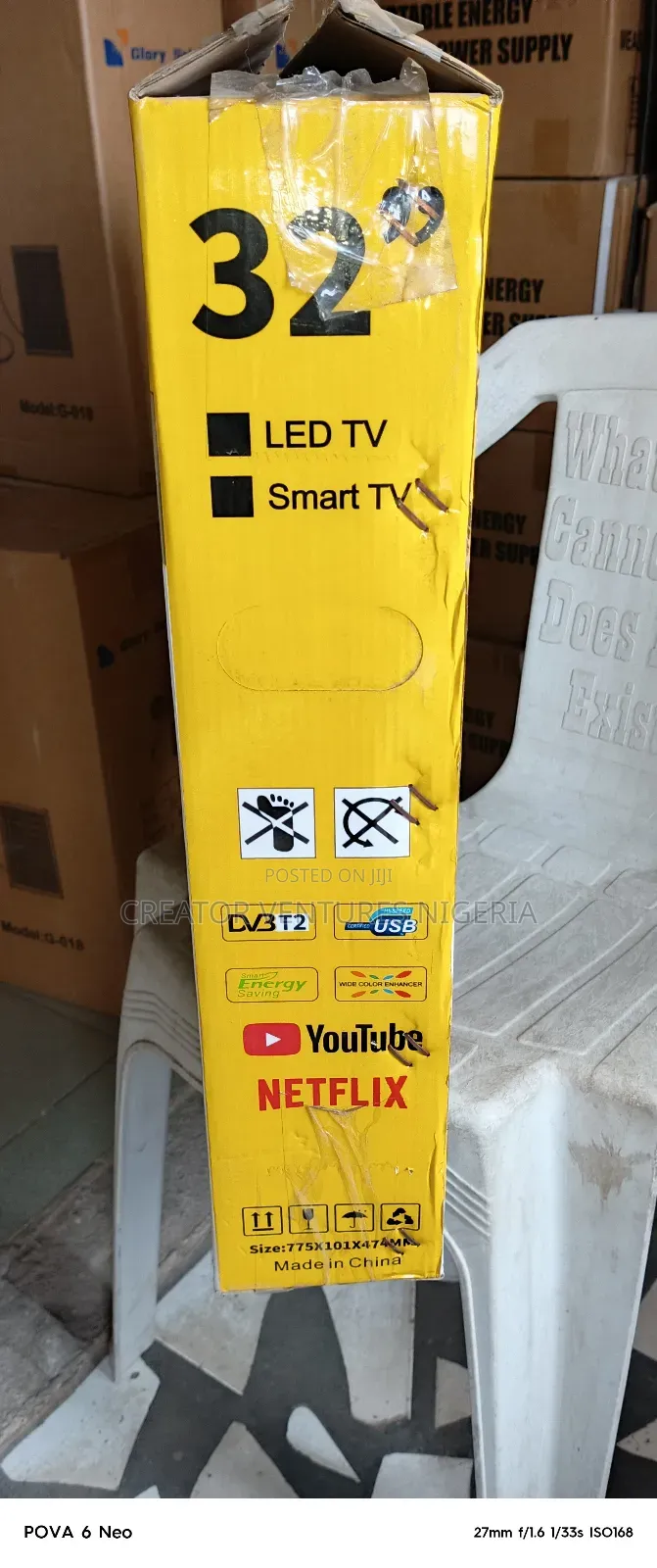 Tv Dc Solar Smart Android Led 32", Netflix,Usb,Youtube,Play Store.