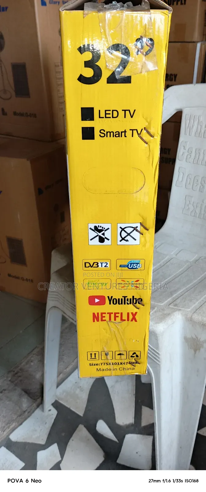 Tv Dc Solar Smart Android Led 32", Netflix,Usb,Youtube,Play Store.