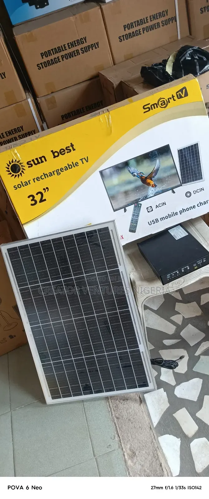 Sun Best Dc 32" Rechargeable Smart Android,You Tube,Netflix,Play Store
