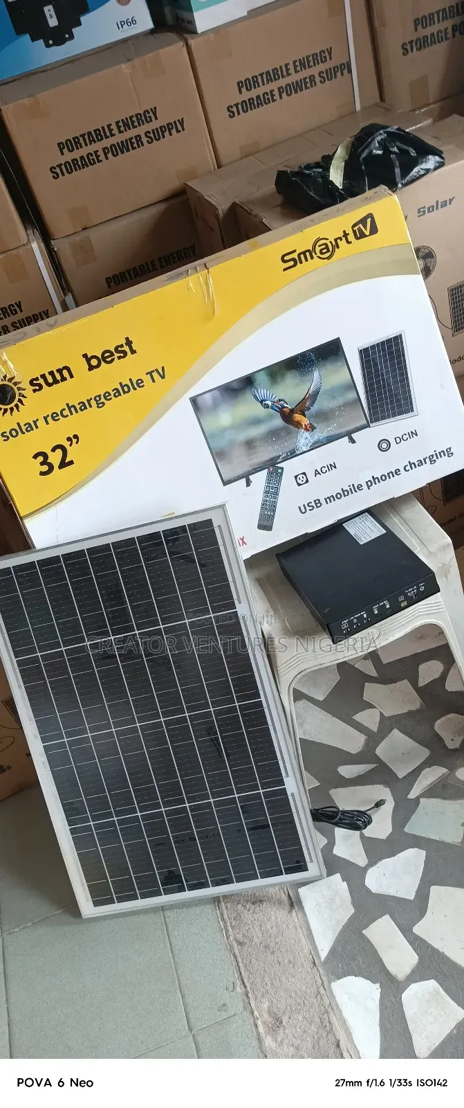 Sun Best Dc 32" Rechargeable Smart Android,You Tube,Netflix,Play Store