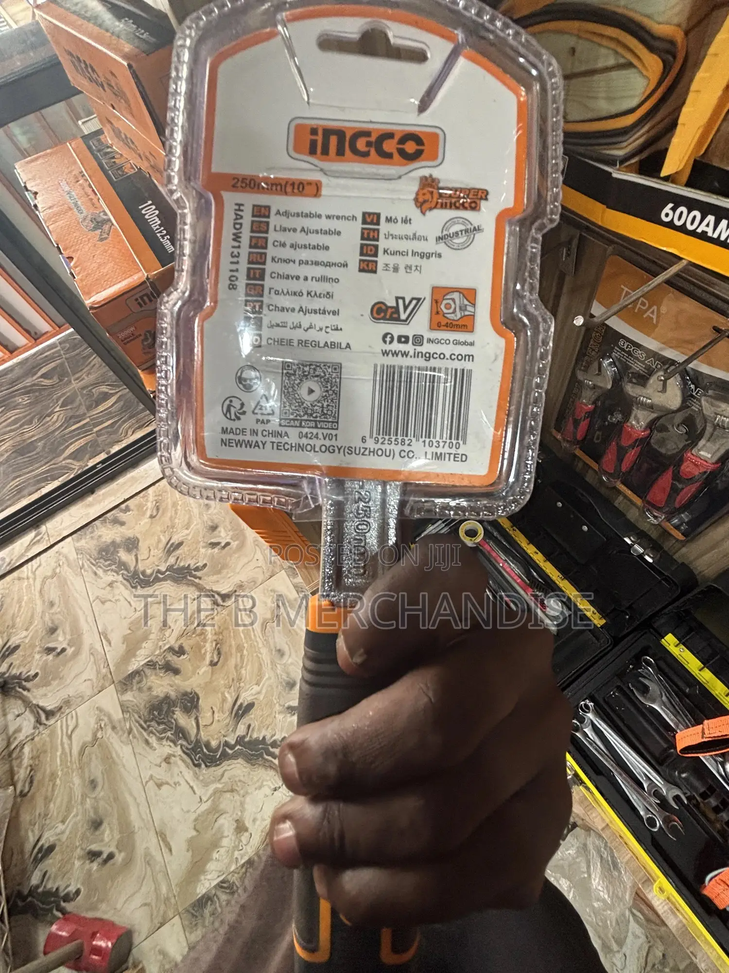Ingco Forged Steel Adjustable Spanner(250mm)