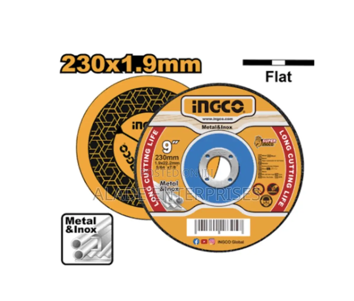 Metal Cutting Abrasive Disc 230mm 9 Inches
