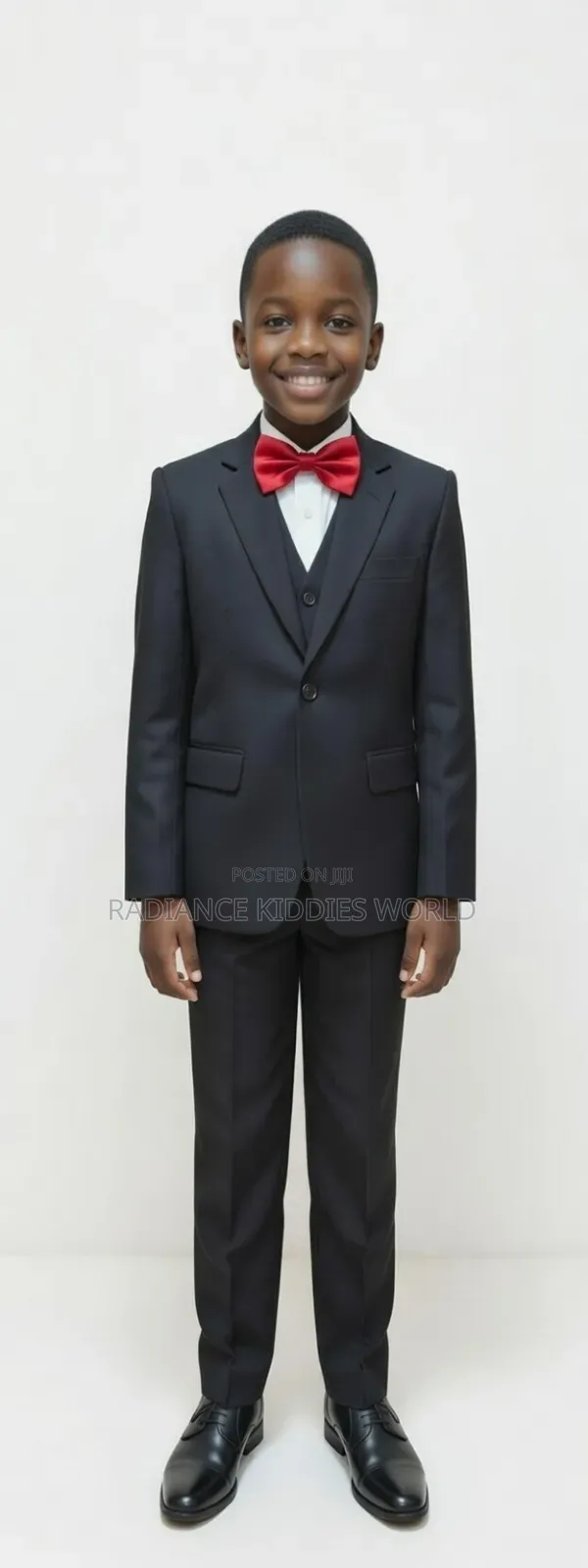 3-piece Black Suit For Boys