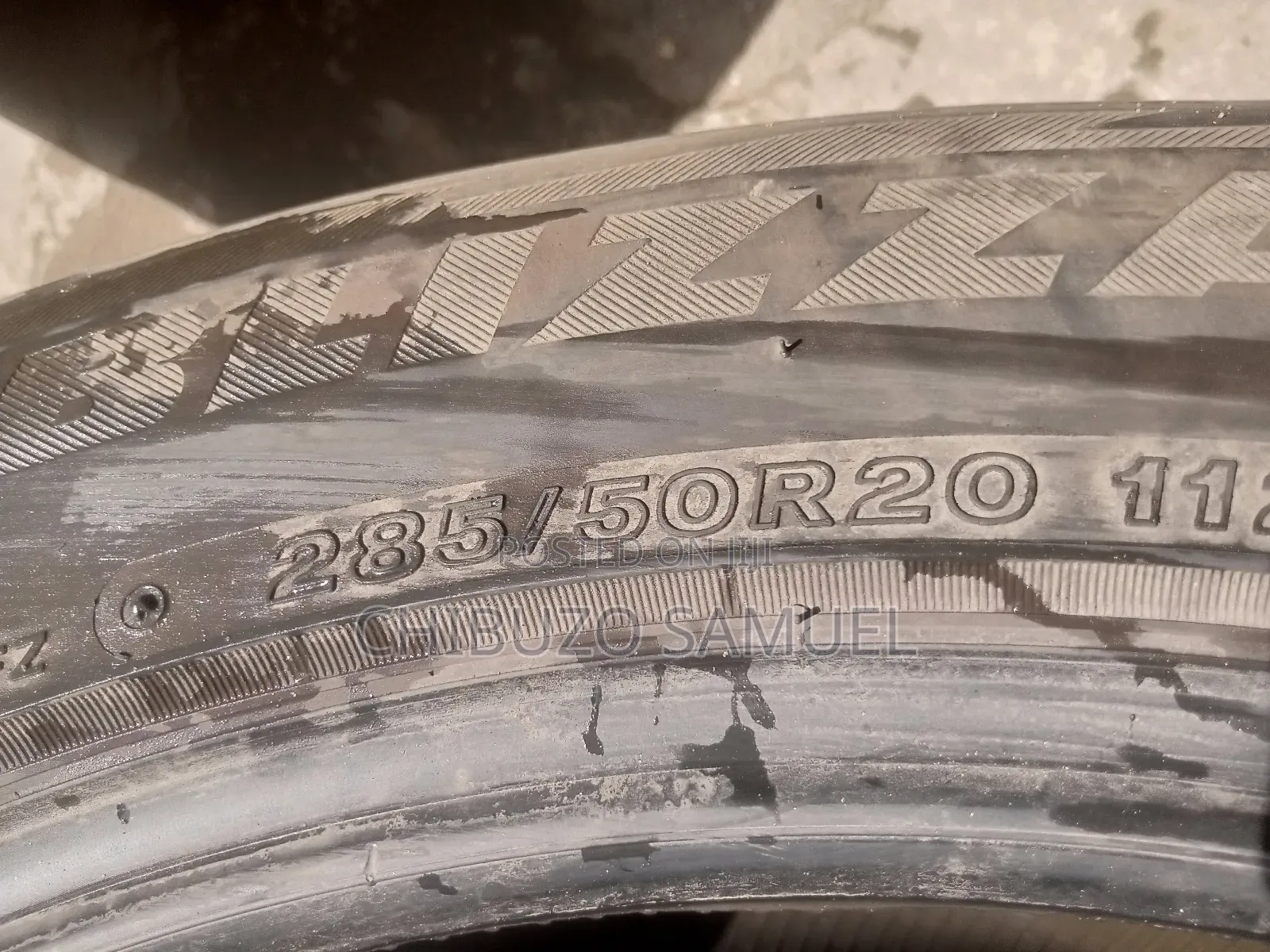 285/50r20 Bridgestone Made in Japan
