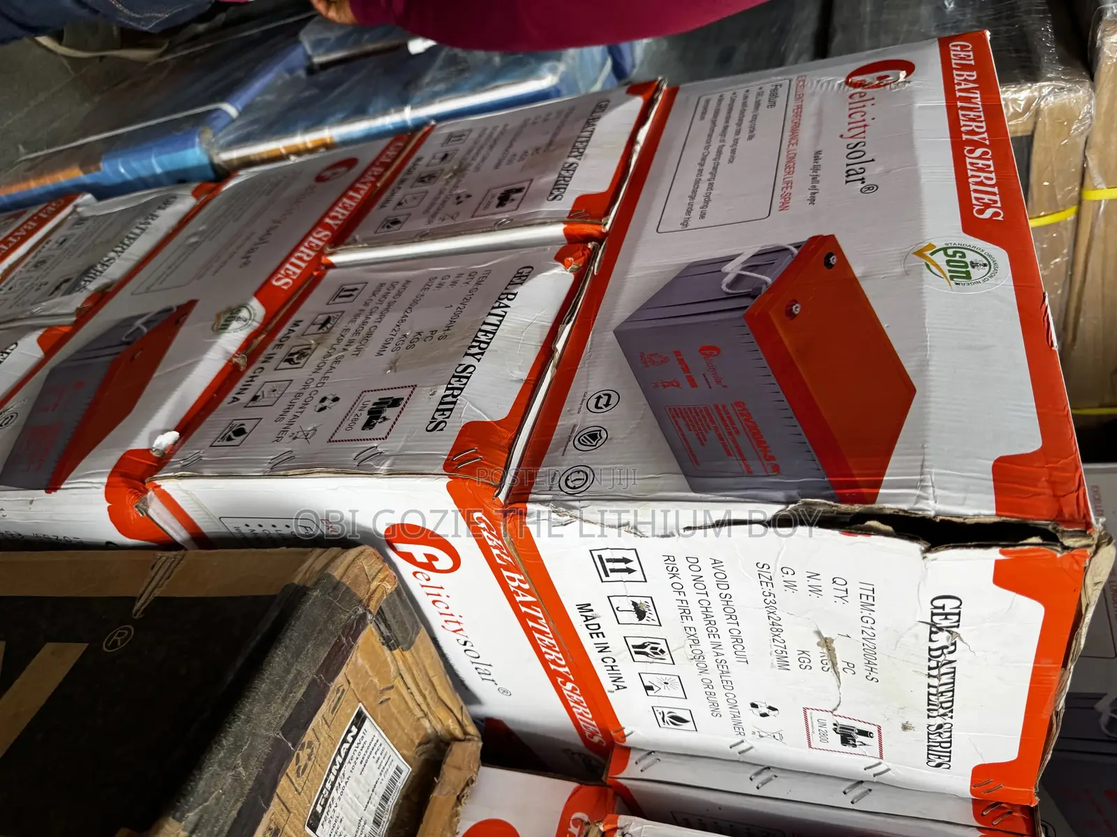 200ah Felicity Solar Gel Battery Available in Stock.