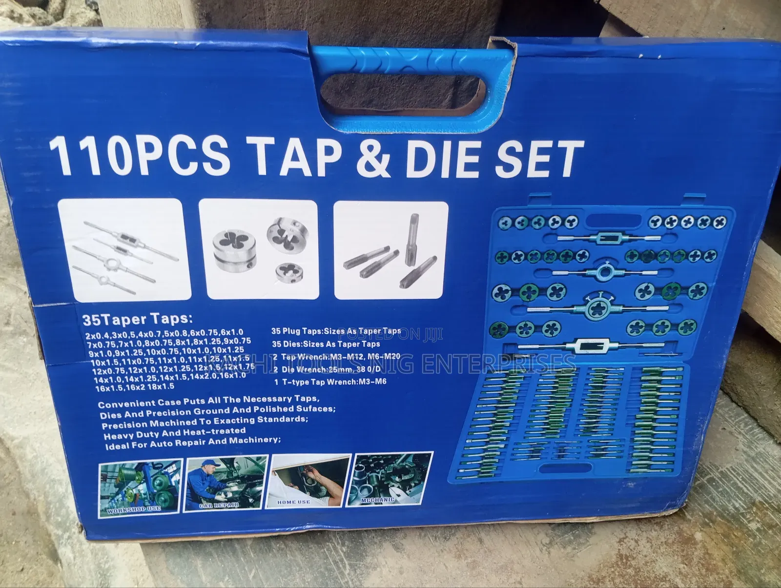 110 Pes  Tap And Die Bit Set