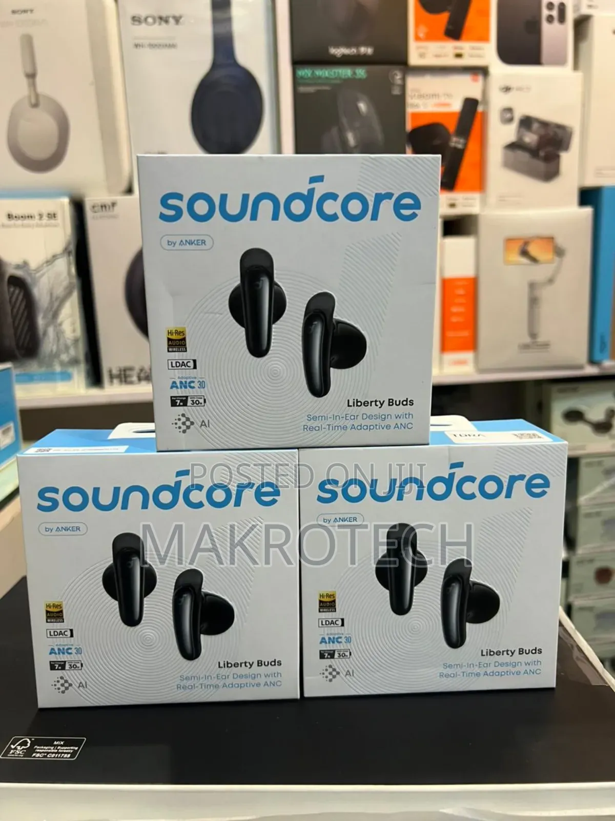 Soundcore Liberty Buds By Anker, Semi-in-ear Design, Removable Ear Fin