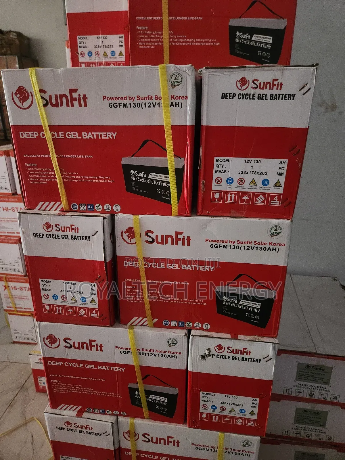 220ah 12v Sunfit Dry Cell Batteries