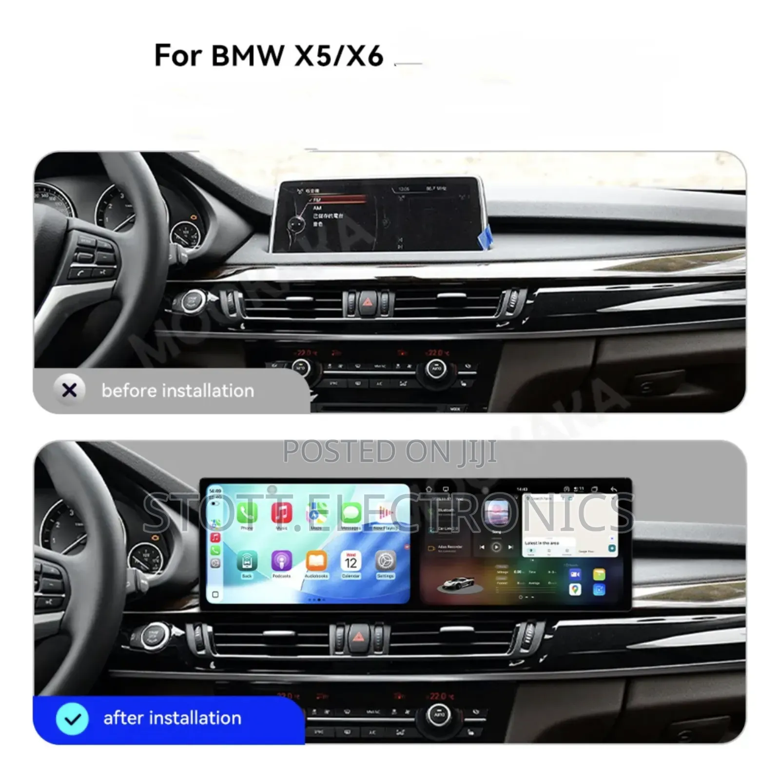 BMW X5 X6 Dual Screen Car Android Multimedia Player