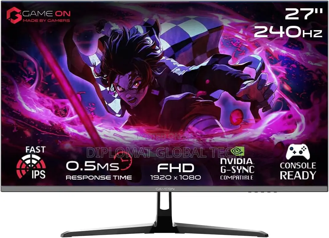 Gameon 27" Gaming Monitor, FHD 240hz Fast Ips Display | Goesp27240ips
