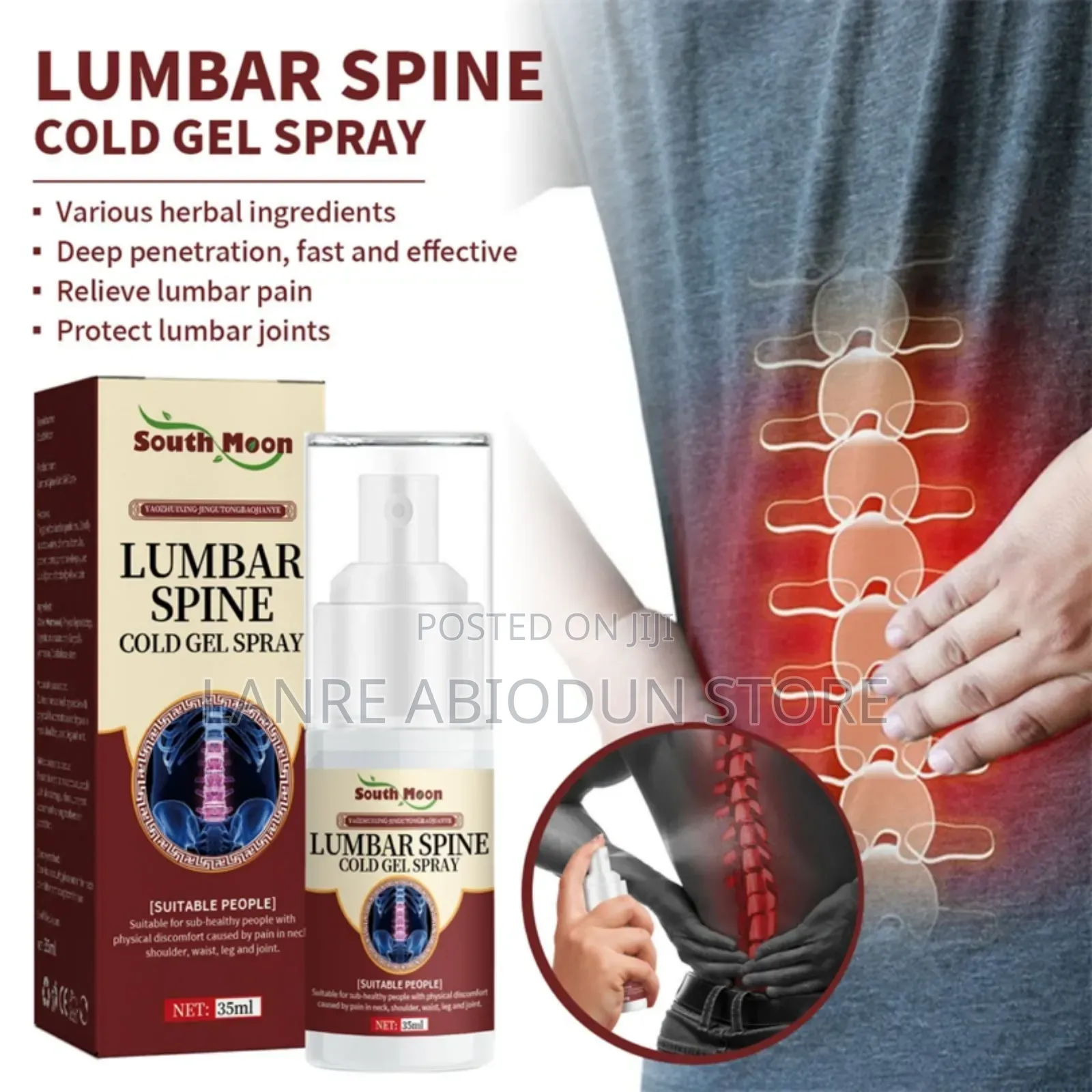 Lumar Spine Cold Gel Spray