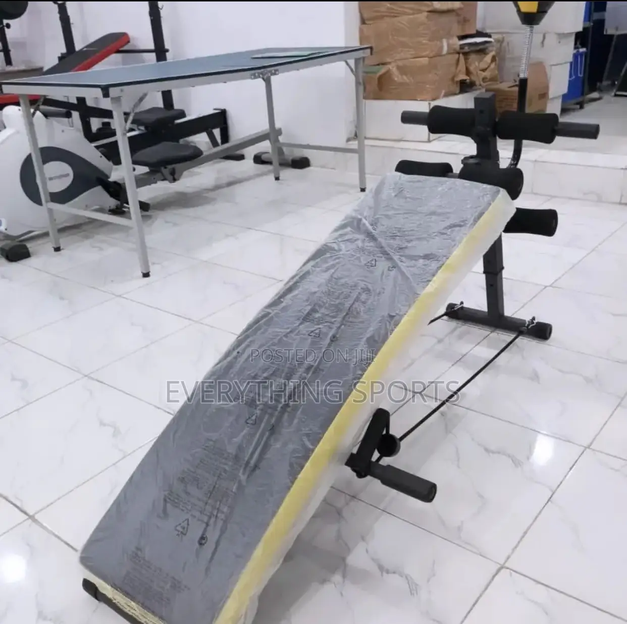 Sit-Up Bench With Punching Boxing Ball