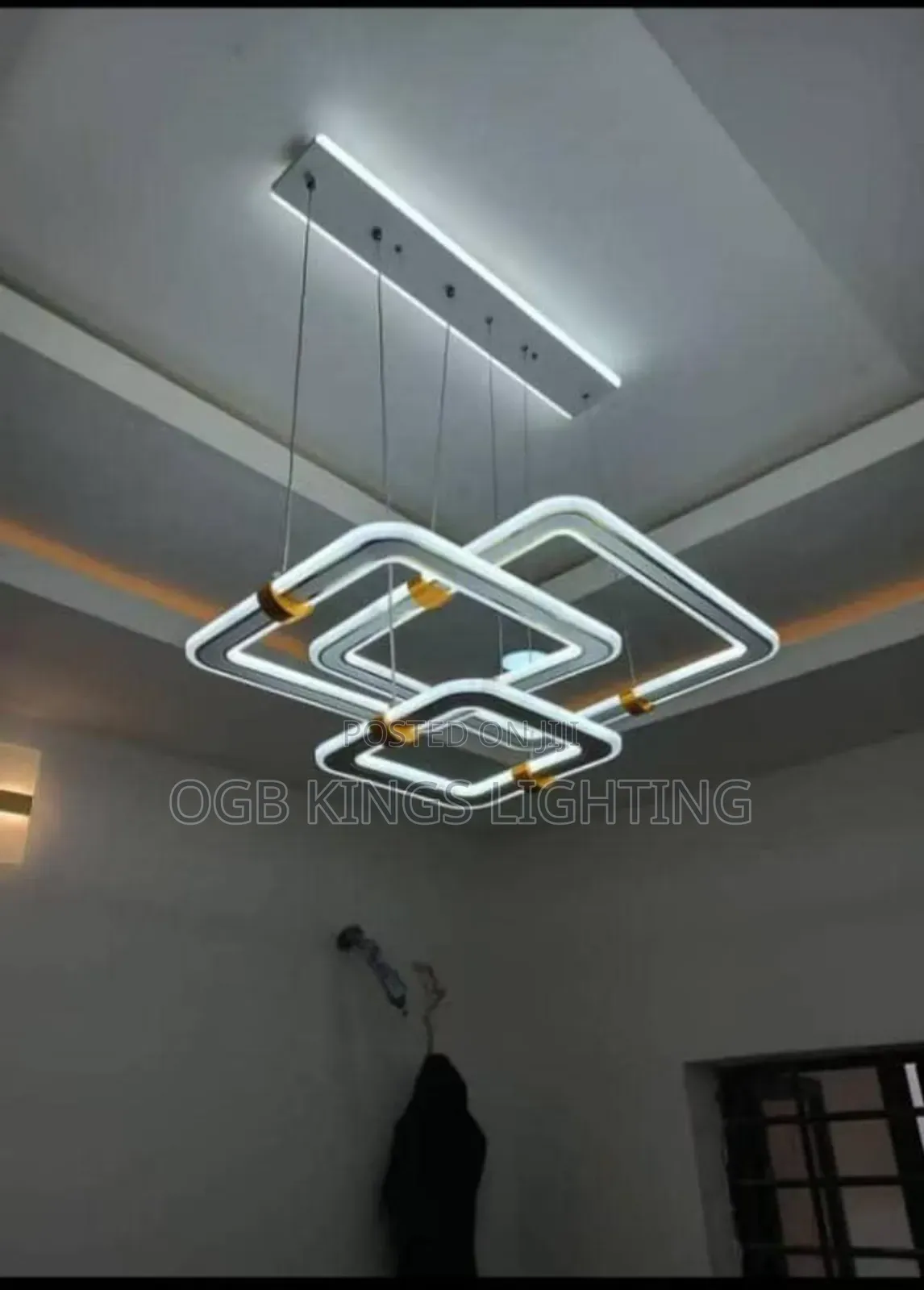 Square Led Chandelier Light
