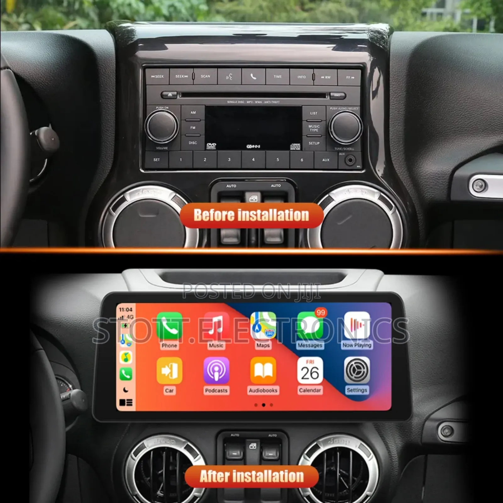 Jeep Wrangler 2011-2017 Car Android Multimedia Player