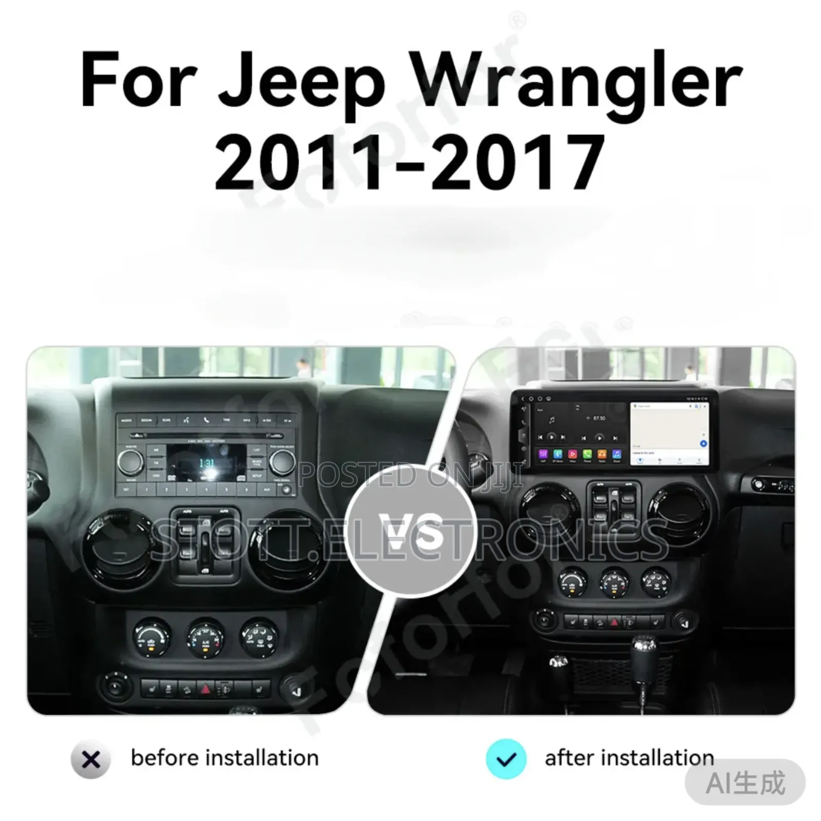 Jeep Wrangler 2011-2017 Car Android Multimedia Player