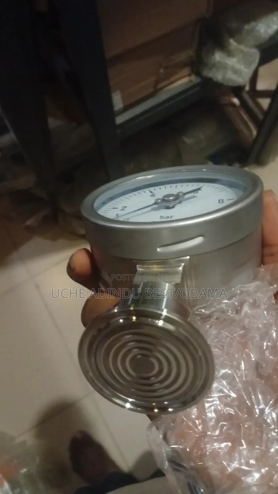 Diaphragm Pressure Gauge 0-10bar 4 Inches