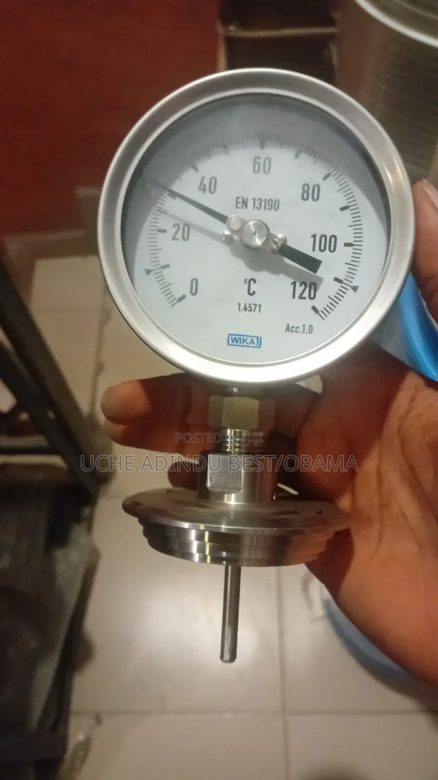 Temperature Gauge With Diaphragm 4 Inches