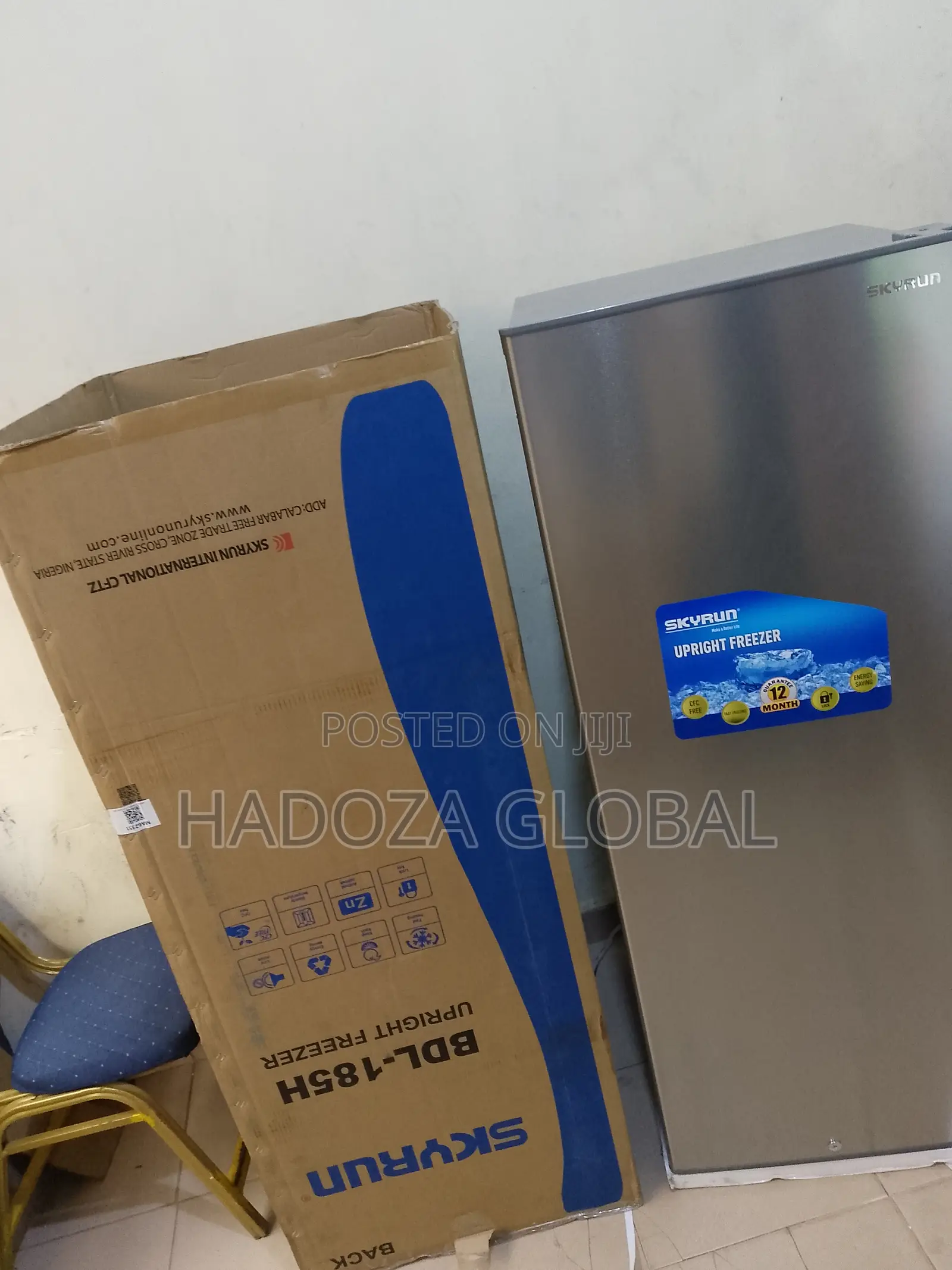 Skyrun Upright Freezer – 185l Capacity