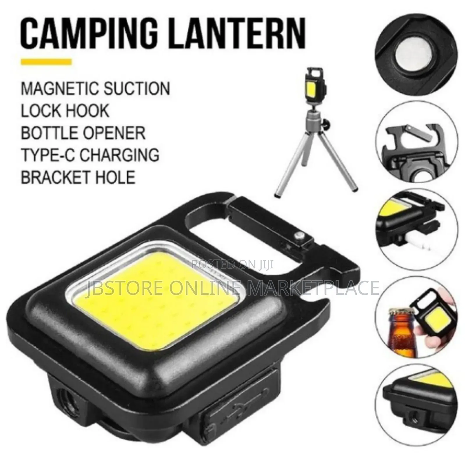 Rechargeable 5 in 1 Multi-Purpose Touch Light With Key Holder Opener
