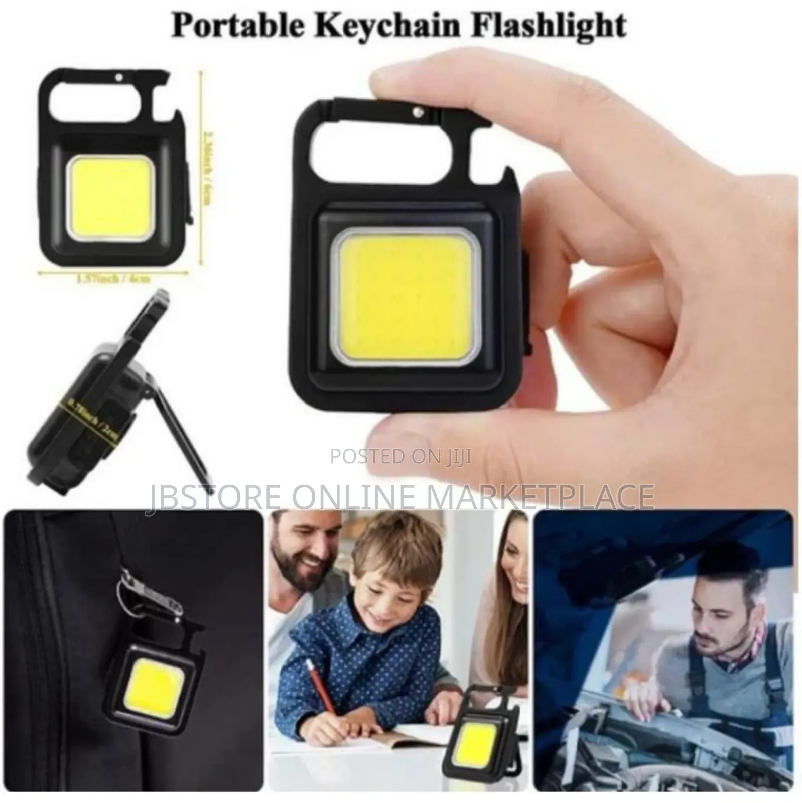 Rechargeable 5 in 1 Multi-Purpose Touch Light With Key Holder Opener