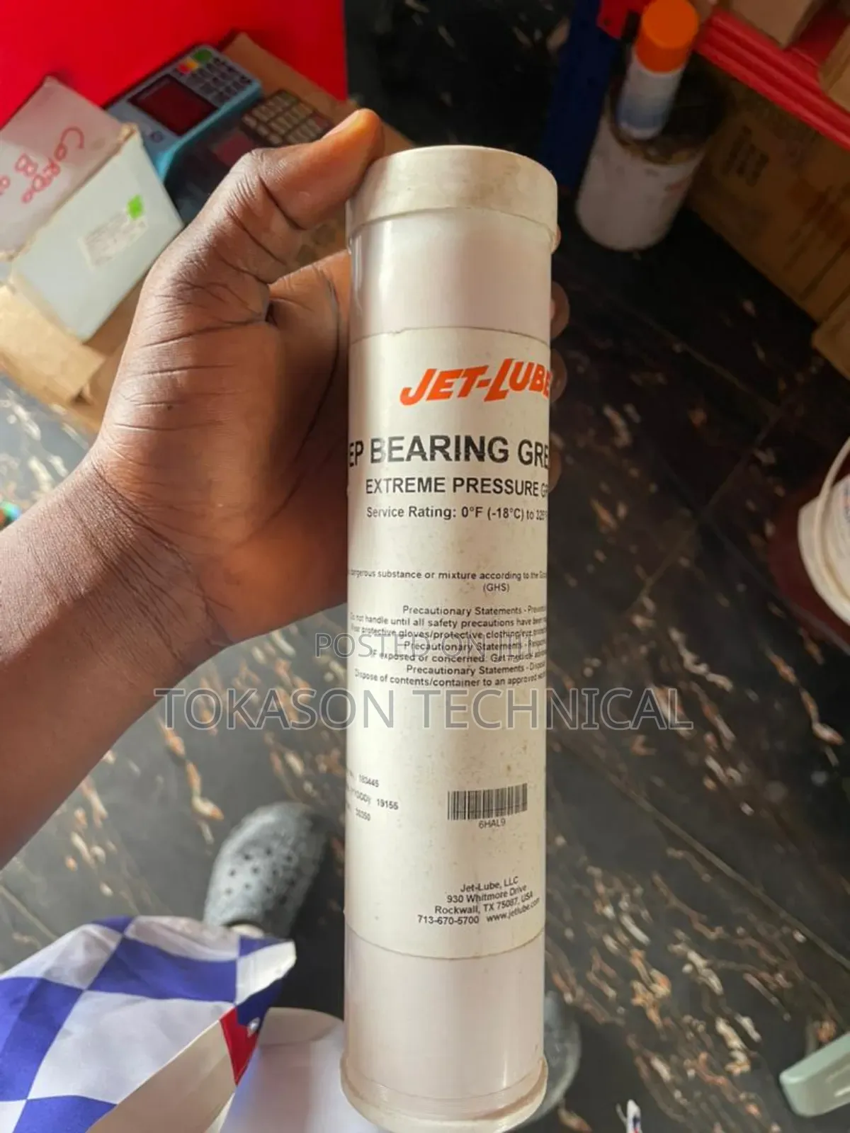 14 Oz Cartridge of Jet-Lube Ep Bearing Grease