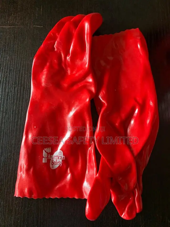 American Safety Chemical-resistant Pvc Rubber Hand Gloves