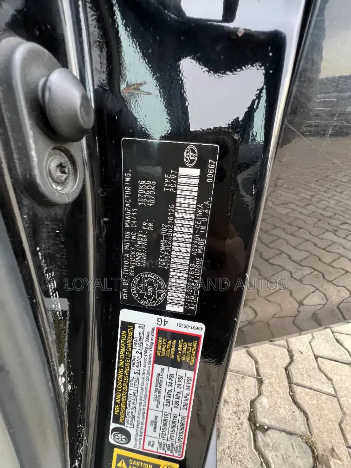 Toyota Camry 2011 Black