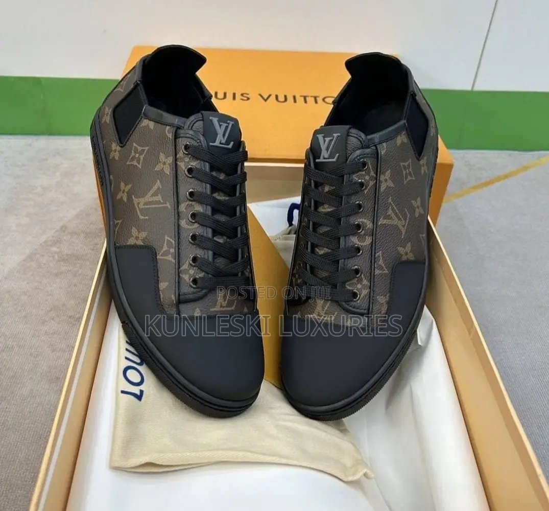 Original Louis Vuitton Slalom Low Top Monogram Leather Sneakers